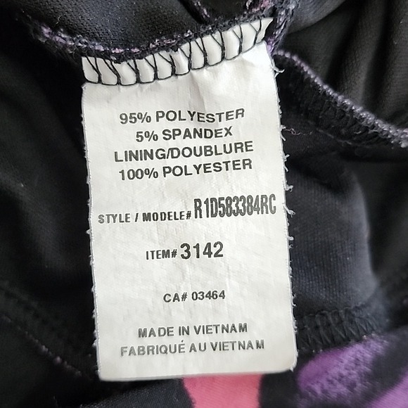 Ricki's Sleeveless Tiered Sheath Sleeveless Dress Purple Black Lined Stretch XL - Picture 9 of 15